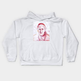 John Henry Newman Portrait | John Henry Newman Artwork | Line Art Kids Hoodie